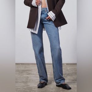 Zara Midwaist Straight jeans - size 44 or 12. NWT